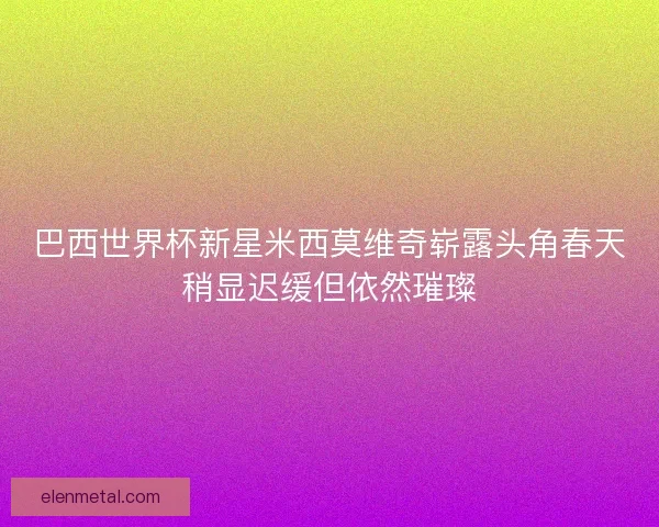 巴西世界杯新星米西莫维奇崭露头角春天稍显迟缓但依然璀璨